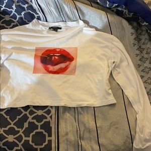 Forever 21 long sleeve crop top